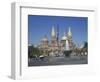 Fountain in Front of the Christian Cathedral in Guadalajara, Jalisco, Mexico, North America-Michelle Garrett-Framed Photographic Print