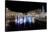 Fountain in Krakow at Night-Jacek Kadaj-Stretched Canvas