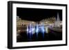 Fountain in Krakow at Night-Jacek Kadaj-Framed Photographic Print