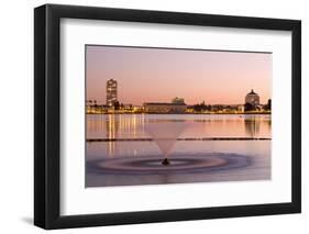 Fountain in Lake Merritt, Oakland, California, United States of America, North America-Richard Cummins-Framed Photographic Print