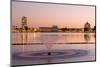 Fountain in Lake Merritt, Oakland, California, United States of America, North America-Richard Cummins-Mounted Photographic Print