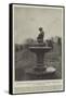 Fountain in Memory of William and Dorothy Wordsworth at Cockermouth-null-Framed Stretched Canvas