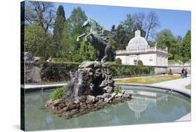 Fountain in Mirabell Garden-Markus Lange-Stretched Canvas