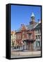 Fountain in Old Town Square, Kristiansand, Vest-Agder, Sorlandet, Norway, Scandinavia, Europe-Doug Pearson-Framed Stretched Canvas