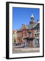 Fountain in Old Town Square, Kristiansand, Vest-Agder, Sorlandet, Norway, Scandinavia, Europe-Doug Pearson-Framed Photographic Print