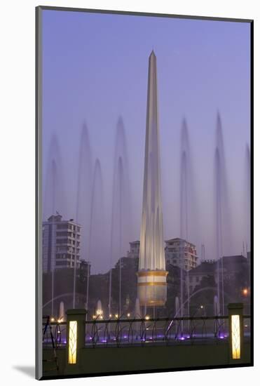 Fountain in People's Square, Yangon (Rangoon), Myanmar (Burma), Asia-Richard Cummins-Mounted Photographic Print