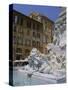 Fountain in Piazza Della Rotonda Outside Pantheon, Rome, Lazio, Italy, Europe-Julia Thorne-Stretched Canvas