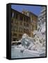 Fountain in Piazza Della Rotonda Outside Pantheon, Rome, Lazio, Italy, Europe-Julia Thorne-Framed Stretched Canvas