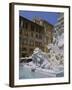 Fountain in Piazza Della Rotonda Outside Pantheon, Rome, Lazio, Italy, Europe-Julia Thorne-Framed Photographic Print