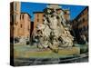 Fountain in Piazza Della Rotonda-Leonardo da Vinci-Stretched Canvas