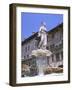 Fountain in Piazza Delle Erbe, Verona, Unesco World Heritage Site, Veneto, Italy, Europe-Gavin Hellier-Framed Photographic Print