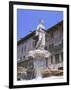 Fountain in Piazza Delle Erbe, Verona, Unesco World Heritage Site, Veneto, Italy, Europe-Gavin Hellier-Framed Photographic Print