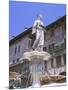 Fountain in Piazza Delle Erbe, Verona, Unesco World Heritage Site, Veneto, Italy, Europe-Gavin Hellier-Mounted Photographic Print