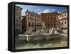 Fountain in Piazza Navona, Rome, Lazio, Italy, Europe-Angelo Cavalli-Framed Stretched Canvas