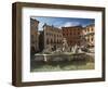 Fountain in Piazza Navona, Rome, Lazio, Italy, Europe-Angelo Cavalli-Framed Photographic Print