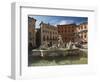 Fountain in Piazza Navona, Rome, Lazio, Italy, Europe-Angelo Cavalli-Framed Photographic Print