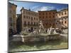 Fountain in Piazza Navona, Rome, Lazio, Italy, Europe-Angelo Cavalli-Mounted Photographic Print