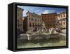 Fountain in Piazza Navona, Rome, Lazio, Italy, Europe-Angelo Cavalli-Framed Stretched Canvas