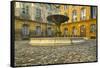 Fountain in Place D'albertas-Jon Hicks-Framed Stretched Canvas