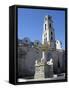 Fountain in Plaza San Francisco, with Convent and Church of San Francisco De Asis, Havana, Cuba-John Harden-Framed Stretched Canvas