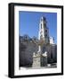 Fountain in Plaza San Francisco, with Convent and Church of San Francisco De Asis, Havana, Cuba-John Harden-Framed Photographic Print