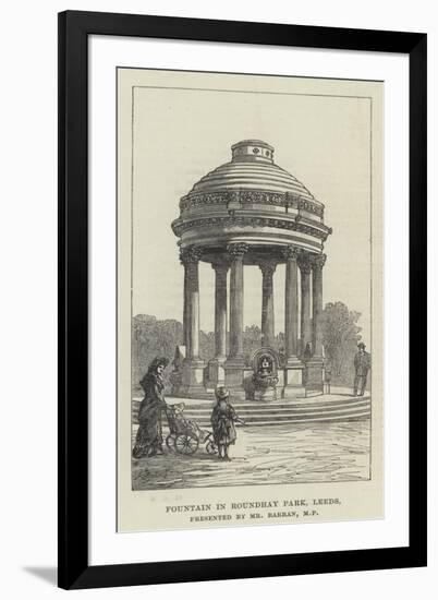 Fountain in Roundhay Park, Leeds-null-Framed Giclee Print