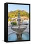 Fountain in Sintra, Near Lisbon, Portugal-Peter Adams-Framed Stretched Canvas