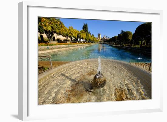 Fountain in the Alcazar De Los Reyes Cristianos, Cordoba, Andalucia, Spain-Carlo Morucchio-Framed Photographic Print