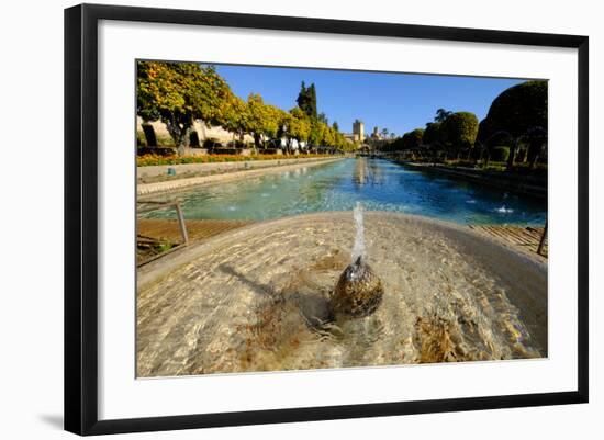 Fountain in the Alcazar De Los Reyes Cristianos, Cordoba, Andalucia, Spain-Carlo Morucchio-Framed Photographic Print