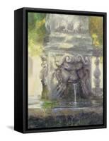 Fountain in the Borghese Gardens, Rome, 1982-Glyn Morgan-Framed Stretched Canvas