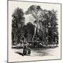 Fountain in the Borghese Gardens, Rome and its Environs, Italy, 19th Century-null-Mounted Giclee Print