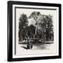 Fountain in the Borghese Gardens, Rome and its Environs, Italy, 19th Century-null-Framed Giclee Print