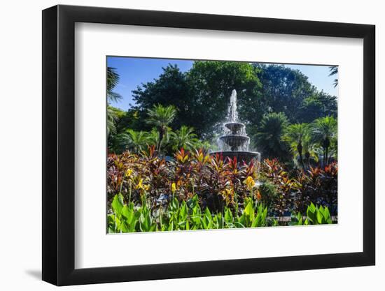 Fountain in the Fort Santiago Park, Intramuros, Manila, Luzon, Philippines-Michael Runkel-Framed Photographic Print