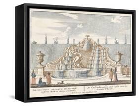 Fountain in the garden of Het Loo Palace, 1694-97-Jan I van Call-Framed Stretched Canvas