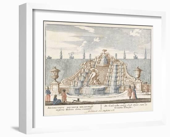 Fountain in the garden of Het Loo Palace, 1694-97-Jan I van Call-Framed Giclee Print