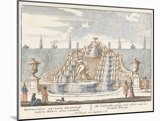 Fountain in the garden of Het Loo Palace, 1694-97-Jan I van Call-Mounted Giclee Print