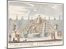 Fountain in the garden of Het Loo Palace, 1694-97-Jan I van Call-Mounted Giclee Print