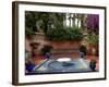 Fountain in the Majorelle Garden, Restored by the Couturier Yves Saint-Laurent, Marrakesh, Morocco-De Mann Jean-Pierre-Framed Photographic Print