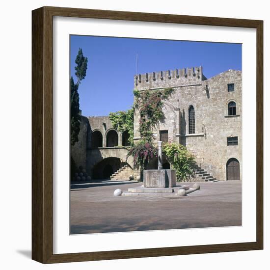 Fountain in the Old Town and Palace of Armeria, 14th Century-Roger de Pins-Framed Photographic Print