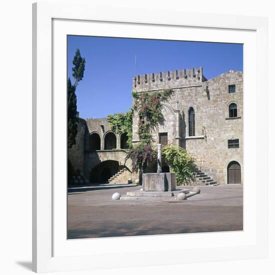 Fountain in the Old Town and Palace of Armeria, 14th Century-Roger de Pins-Framed Photographic Print