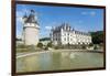 Fountain in the park of Chenonceau castle, UNESCO World Heritage Site, Chenonceaux, Indre-et-Loire,-Francesco Vaninetti-Framed Photographic Print