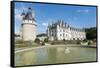 Fountain in the park of Chenonceau castle, UNESCO World Heritage Site, Chenonceaux, Indre-et-Loire,-Francesco Vaninetti-Framed Stretched Canvas