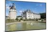 Fountain in the park of Chenonceau castle, UNESCO World Heritage Site, Chenonceaux, Indre-et-Loire,-Francesco Vaninetti-Mounted Photographic Print