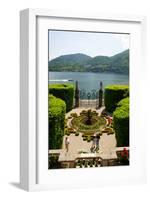 Fountain in the park of Villa Carlotta, Tremezzo, Lake Como, Lombardy, Italy-null-Framed Art Print