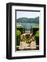 Fountain in the park of Villa Carlotta, Tremezzo, Lake Como, Lombardy, Italy-null-Framed Art Print