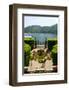 Fountain in the park of Villa Carlotta, Tremezzo, Lake Como, Lombardy, Italy-null-Framed Art Print