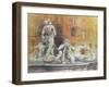 Fountain in the Piazza Navona, Rome, 1982-Glyn Morgan-Framed Giclee Print