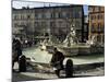 Fountain in the Piazza Navona, Rome, Lazio, Italy-Michael Newton-Mounted Photographic Print