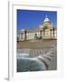 Fountain known as the Floozy in the Jacuzzi and the Council House, Victoria Square, Birmingham, Wes-Chris Hepburn-Framed Photographic Print