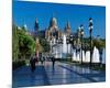 Fountain Natl Museum Barcelona-null-Mounted Art Print